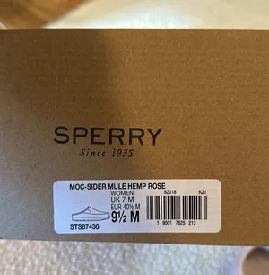 Sperry Moc-Slider Mule Hemp Rose thumbnail 7