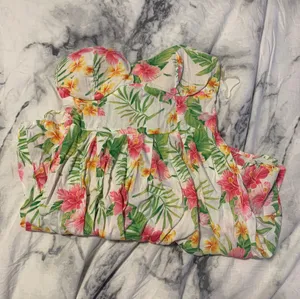 Floral Strapless Dress Multi thumbnail 3