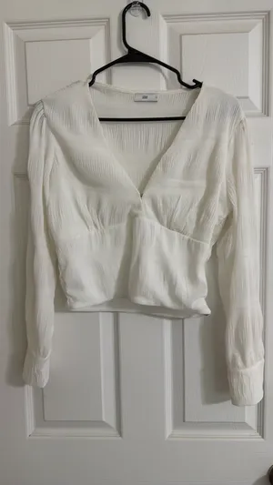 Long sleeve top White thumbnail 2