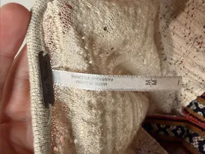 Free People “For The Love of Flowers Tunic” Top Textured Flare Sleeve Boho SZ M thumbnail 5