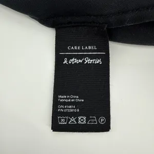 & Other Stories Paris‎ Atelier Black Lyocell Surplice Front Midi Dress Size 2 thumbnail 8
