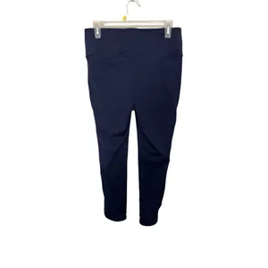 Free People Movement Navy Blue Cutout Crop Leggings Size Large thumbnail 2