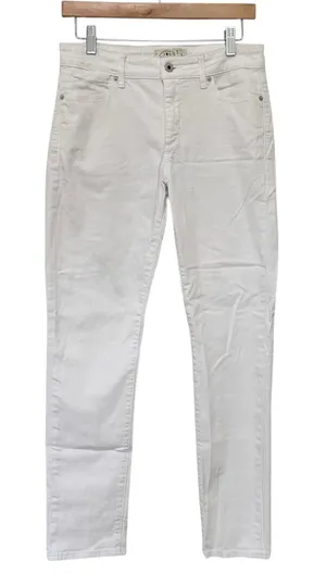 Lucky Brand White Hayden Skinny Jeans Sz 4 thumbnail 1