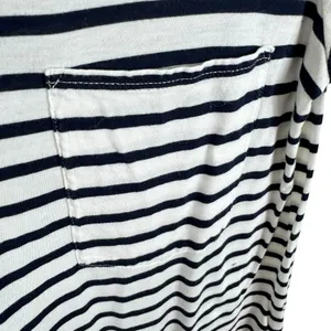 The‎ Group By Babaton Black White Striped Cotton Modal Short Sleeve T-Shirt Sz M thumbnail 3