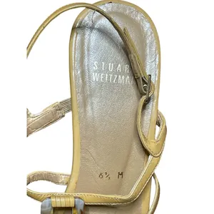 Stuart Weitzman Strappy Tortoiseshell & Leather Wedge Sandals 6.5 thumbnail 2