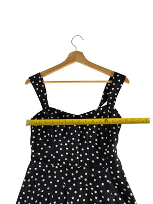 Abercrombie & Fitch NWT M Navy Polka Dot Mini Dress Sweetheart Twee Fit Flare thumbnail 10