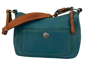 Coach Ergo Shoulder Bag Womens Small Teal Leather Good Vintage Y2K Pebbled thumbnail 1