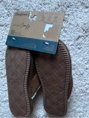 Dearfoams Cozy Comfort Women's Size S (7-8) Microsuede Moc Toe Scuff Slippers thumbnail 9
