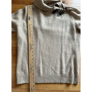 Lauren Ralph‎ Lauren Buckle-Trim Mélange LambsWool XL Turtleneck Sweater. thumbnail 6
