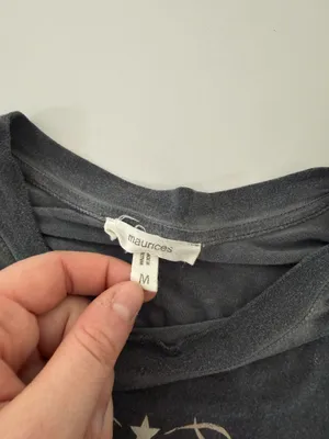 Maurices Nashville TN Wings Graphic Tee Dark Gray Relaxed Fit thumbnail 9