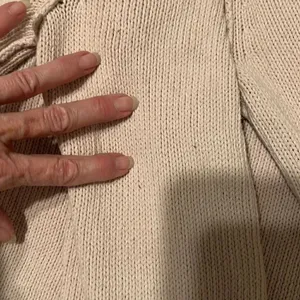 J Crew size XS cream long sleeve angled zip front floppy collar cardigan GUC thumbnail 7