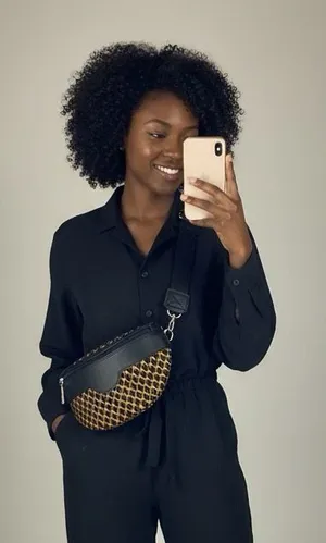 African Crossbody Bag Gold thumbnail 1
