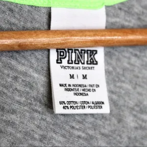 Victoria's Secret Pink | Gray/Green Racerback Tank thumbnail 3