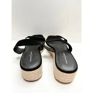 Treasure & Bond Sandals Size 8.5 Suede‎ Upper Black Platform Espadrille Open Toe thumbnail 6