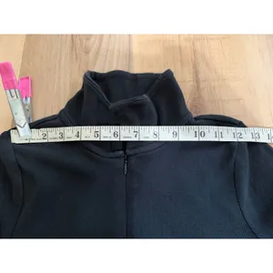Abercrombie & Fitch Soft A&F Rib Full Zip Long Sleeve Top Black Medium thumbnail 9
