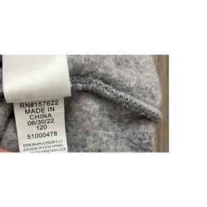 Eddie Bauer Women’s Fleece Pullover Medium Gray Snap Neck Sweater thumbnail 7