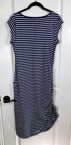 Toad&Co Samba Muse Ruched Striped Pocket Dress thumbnail 8