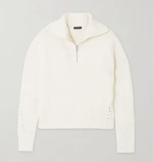 Rag & Bone Lena Cotton Half Zip Sweater thumbnail 3