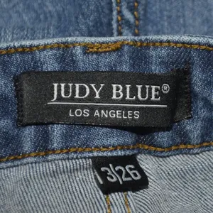 Judy Blue Skinny Jeans Ladies 3 26 Distressed Stretch Denim Pants Raw Cuffed Hem thumbnail 10