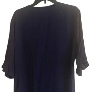 AIMAGE Navy Blue Ruffle Sleeves Mini Dress Size Large NWT NEW thumbnail 7