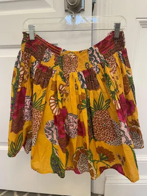New Anthropologie Let Me Be Printed Mini Skirt Size L! thumbnail 3