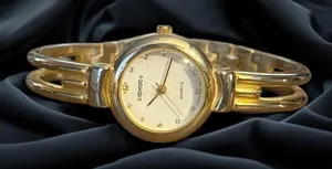 Vintage Capezio gold tone bangle watch thumbnail 1