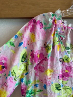Hester & Orchard Linen Blend Floral Print Top thumbnail 4