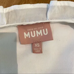 Show Me Your MuMu Addy Tie Dress in White thumbnail 3
