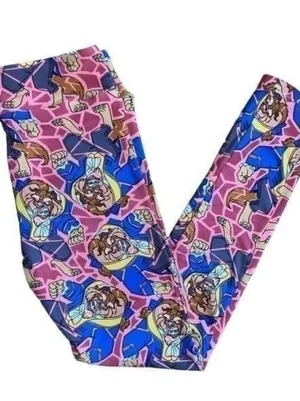 Women’s One Size Disney Leggings • Beauty & The Beast Leisurewear NWOT thumbnail 6