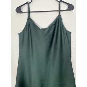 House of Harlow 1960 Green Satin V-Neck Slip Midi Dress Adjustable Straps M thumbnail 6