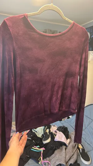 American Eagle Long Sleeve Top Crop thumbnail 1