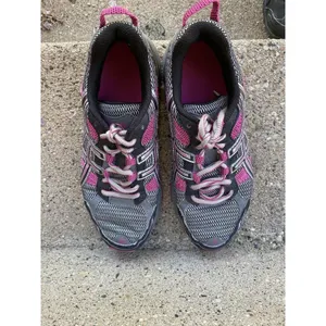 Asics Gel-Venture‎ 4 T383N Womens Size 6.5 Trail Running Shoes Black Pink thumbnail 2