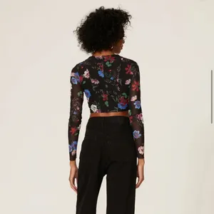NWT AFRM X Revolve Macie Floral Mesh Cutout Corset Top size Small thumbnail 4