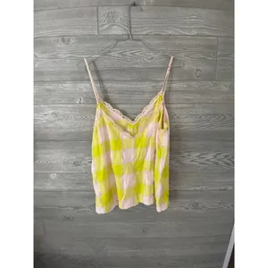 Victoria’s Secret nighty tank, medium, pink, and yellow lace detailing‎ on top thumbnail 3