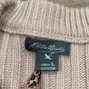 EDDIE BAUER Granola Heavyweight Nude Pink Knitted Sweater | Size Large thumbnail 2