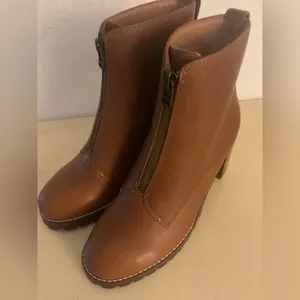 Madewell women leather heel The Alyce boots size 6.5 thumbnail 7