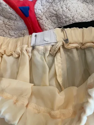 Light Cream Chiffon Skirt -lined- handmade thumbnail 4