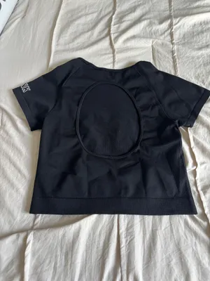 Black PINK Open-Back Athletic Tee thumbnail 2