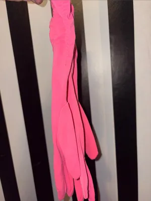Vintage Pink Ruched Long Gloves Retro Formal Wear Fancy Dress thumbnail 11