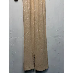 Dress the Population Lara Sequin Cutout Maxi Dress Womens XS Tan Cream thumbnail 9