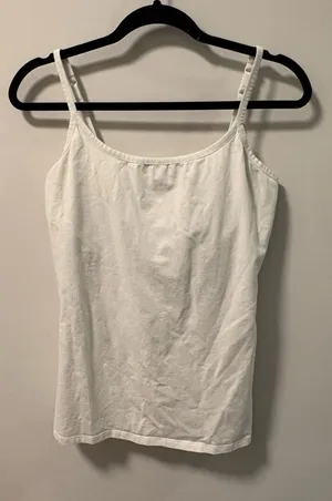 Pact white tank top size L thumbnail 1