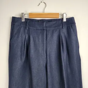 Jones New York Suit Pants Wide Leg Professional Career Business Blue Size 6 thumbnail 9