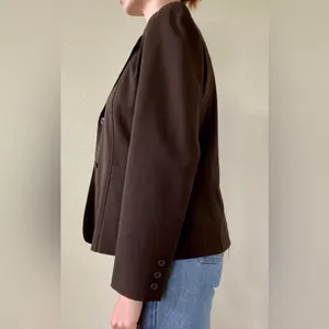 Rafaella Women's‎ Blazer Jacket Long Sleeve Brown Size 6p thumbnail 2