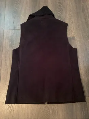 Ralph Lauren Black Sherpa-Lined Zip Front Vest thumbnail 2