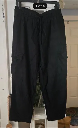 Time And Tru Black Linen Pants thumbnail 1