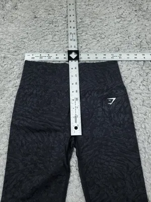 Gymshark Adapt Animal Seamless Leggings Wild Black Women's Size Medium thumbnail 6