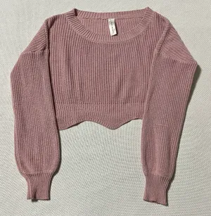 Blue Blush Cropped Sweater thumbnail 1