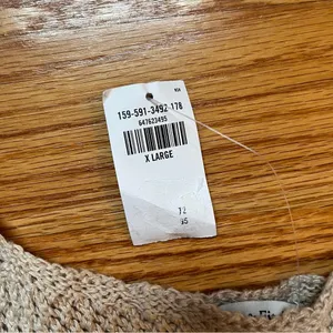 Abercrombie & Fitch light tan knit dress / coverup size XL thumbnail 4