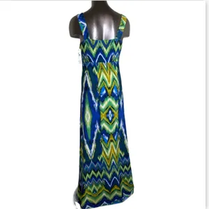 Shelby & Palmer Woman’s Blue Bohemian Maxi Dress Size 10 thumbnail 2