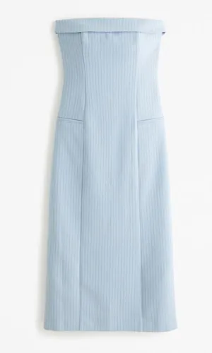 Abercrombie Strapless Tailored Midi Dress thumbnail 1